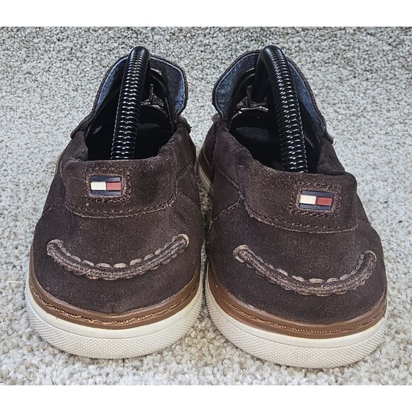 Tommy Hilfiger Brown Leather Suede Slip on Loafer Sneaker Size 9 Style TMLENNOX - Picture 4 of 9